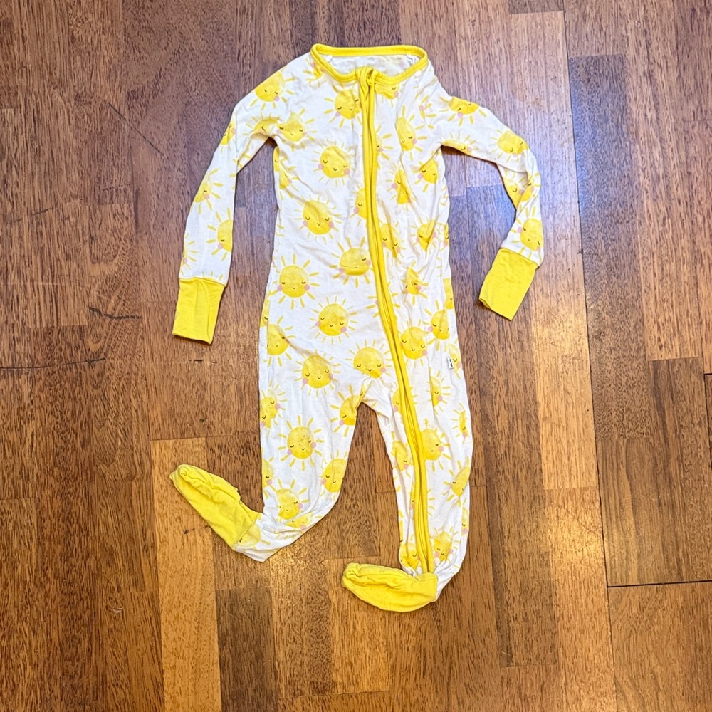 Little Sleepies Yellow Sunburst Kids One Piece